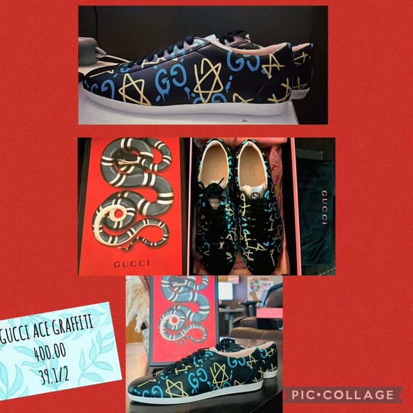 Gucci Ace Graffiti Size 39.1/2